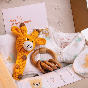 Tutu & Kai Premium Organic Newborn Starter Gift Set (0–3 Months)