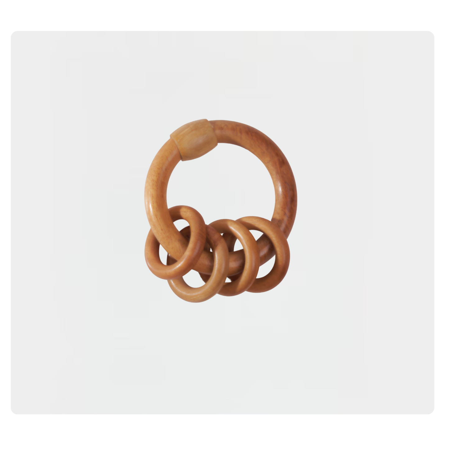 Neem Wood Teether | Anti microbial | Chemical & Plastic Free|  0-12M