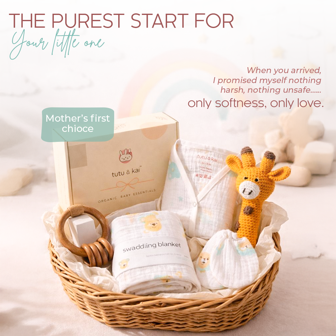 Tutu & Kai Premium Organic Newborn Starter Gift Set (0–3 Months)