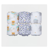 GOTS Organic Muslin Baby Swaddle set | Azo Free Dyes | 100 X 110 cm | Set of 3